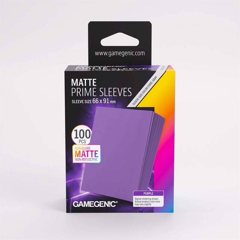 Gamegenic - Sleeves: Gamegenic Matte Prime Sleeves - Non-Glare Purple (100)