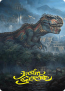 Ghalta, Primal Hunger Art Card (41/54) (Gold-Stamped Signature) [Foundations Art Series]