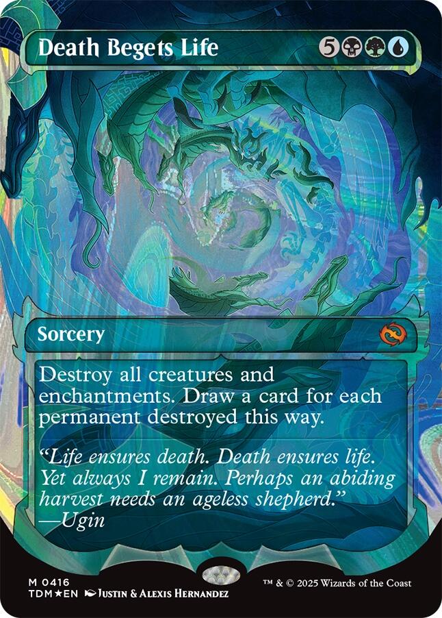 Death Begets Life (Showcase) (Halo Foil) [Tarkir: Dragonstorm]