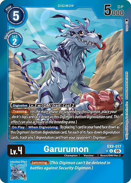 Garurumon [EX9-017] (Limited Foil) [Versus Monsters]