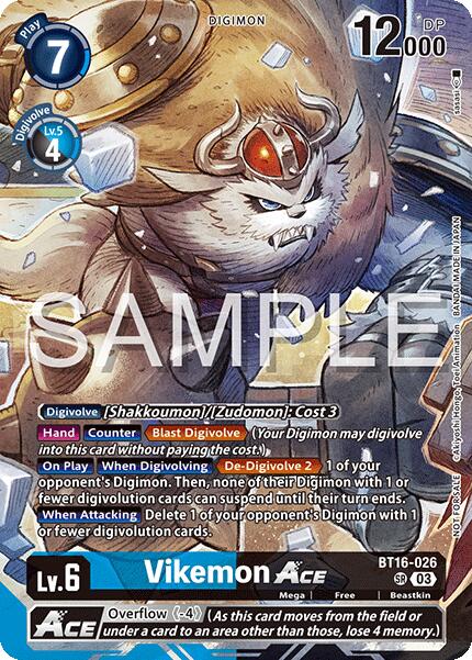 Vikemon ACE [BT16-026] (Cyber Eden Release Event Participant) [Cyber Eden]