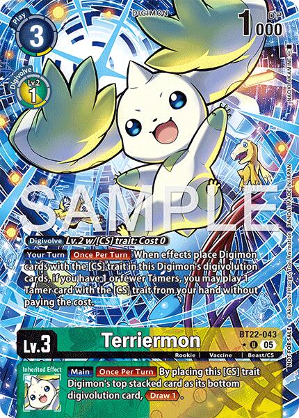 Terriermon [BT22-043] (Box Topper) [Cyber Eden]