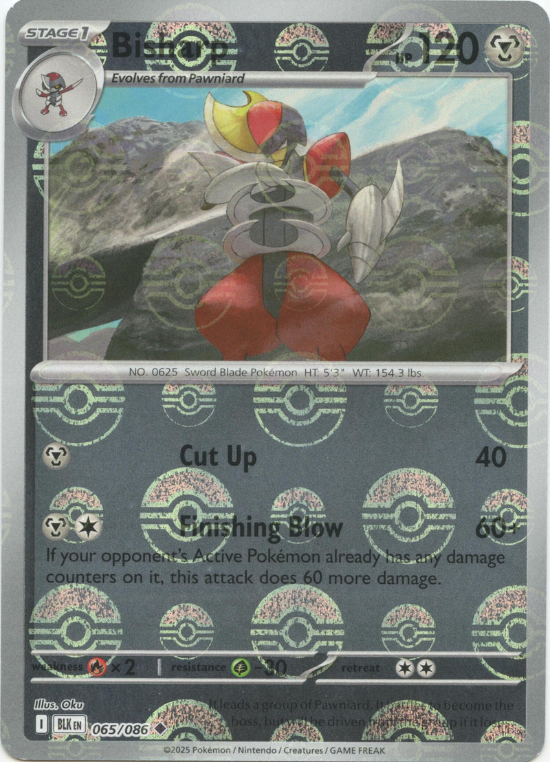 Bisharp (065/086) (Poke Ball Pattern) [Scarlet & Violet: Black Bolt]