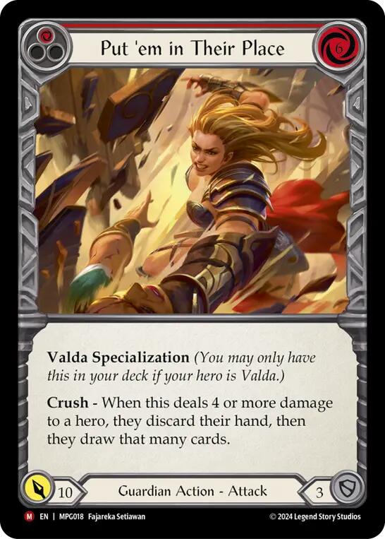 Put 'Em In Their Place [MPG018] (Mastery Pack Guardian)  Rainbow Foil
