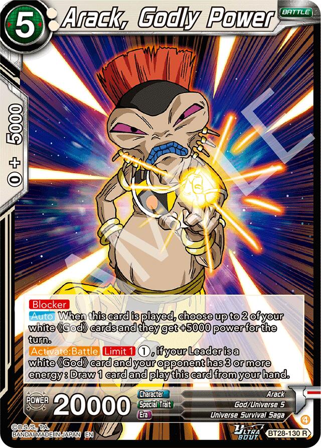 Arack, Godly Power (BT28-130) [Prismatic Clash]