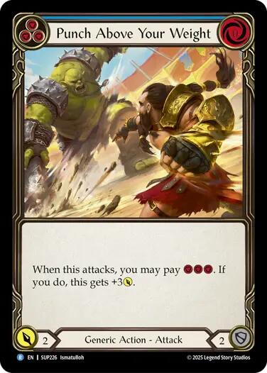 Punch Above Your Weight (Blue) [SUP226] (Super Slam)  Rainbow Foil