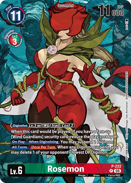 Rosemon [P-222] (Time Stranger Box Topper) [Promotional Cards]