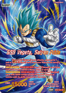 Vegeta // SSB Vegeta, Saiyan Pride (Championship 2025 Finals Alternate Art Leader Card) (BT27-001) [Tournament Promotion Cards]