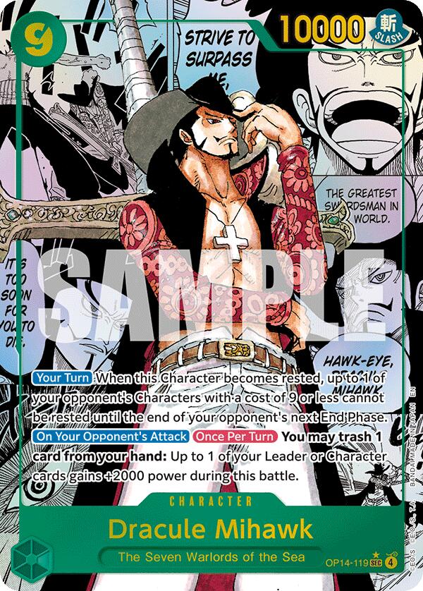 Dracule Mihawk (Manga) [The Azure Sea's Seven]