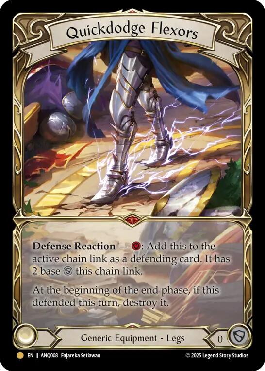 Quickdodge Flexors [ANQ008] (Compendium of Rathe - Antiquity Pack)  Rainbow Foil