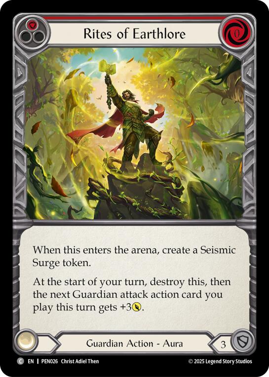 Rites Of Earthlore (Red) (Regular) [PEN026] (Compendium of Rathe)