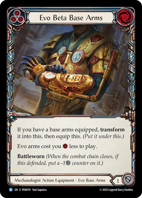 Evo Beta Base Arms (Blue) (Regular) [PEN070] (Compendium of Rathe)