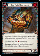 Evo Beta Base Arms (Blue) (Cold Foil) [PEN070] (Compendium of Rathe)  Cold Foil