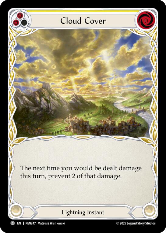 Cloud Cover (Yellow) (Rainbow Foil) [PEN247] (Compendium of Rathe)  Rainbow Foil