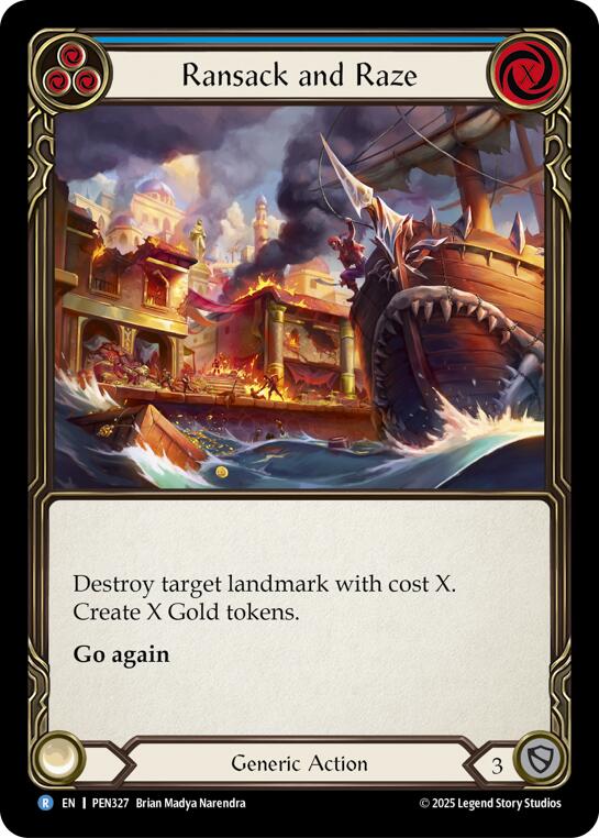 Ransack And Raze (Blue) (Regular) [PEN327] (Compendium of Rathe)