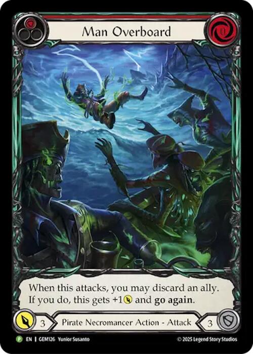 Man Overboard [GEM126] (GEM Pack 4)  Rainbow Foil