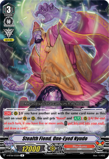 Stealth Fiend, One-Eyed Nyudo - V-BT06/032EN - R