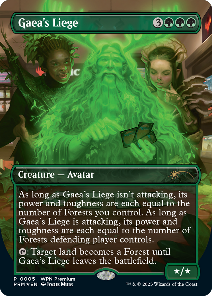 Gaea's Liege (Borderless) [Wizards Play Network 2024]