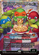 Michelangelo, Weirdness to 11 (Showcase) (Fracture Foil) [Teenage Mutant Ninja Turtles]