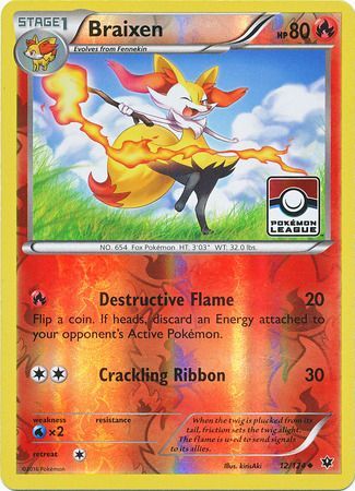 Braixen (12/124) (League Promo) [XY: Fates Collide]
