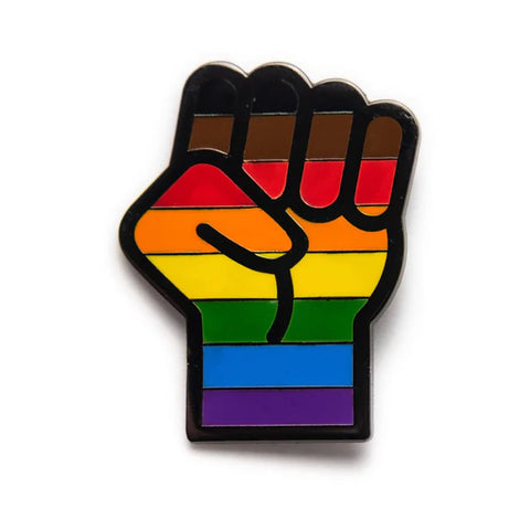 Enamel Pin: Pride Raised Fist