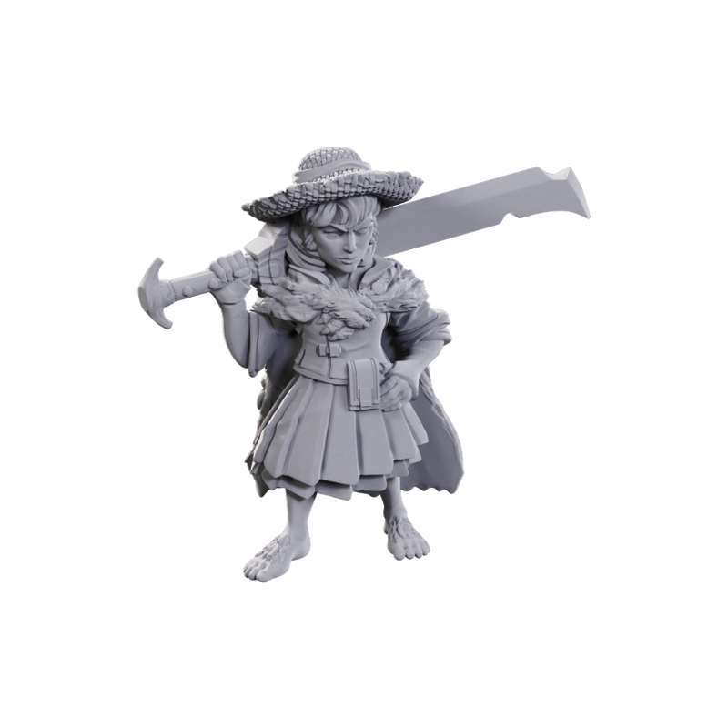 Pathfinder Unpainted Mini Female Halfling Low-Level