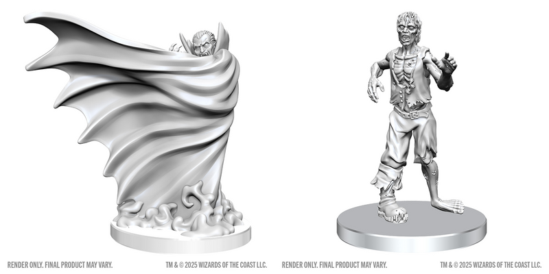 Nolzur's Marvelous Miniatures: Classic Vampire & Classic Zombie