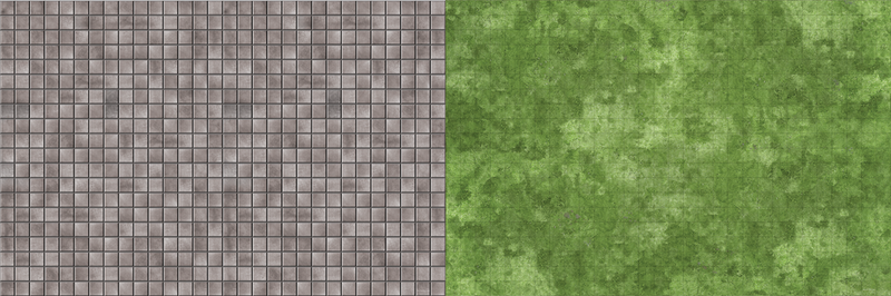 Grass & Dungeon Vinyl RPG Mats 2X 20"x30"