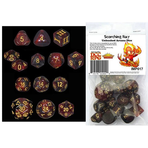 Unleashed Arcana Dice - Scorching Ray