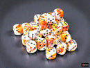 36 12mm Sunrise w/Black Brush D6 Dice - CHX24803