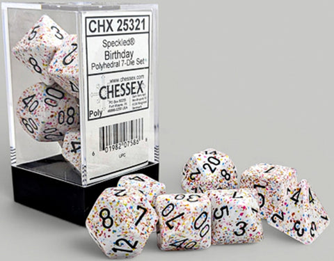 Speckled Birthday/black 7 Die Set - CHX25321