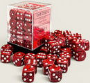 36 12mm Speckled Lava Stone/white D6 Dice Block - CHX25974