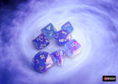 Nebula Aura/White Polyhedral 7-Dice Set CHX 27567