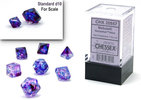 Mini-hedral 7-Die Set Nebula Nocturnal/blue - CHX 20557