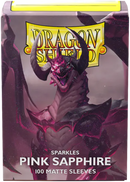Dragon Shield Sleeves: Matte Pink Sapphire Sparkles