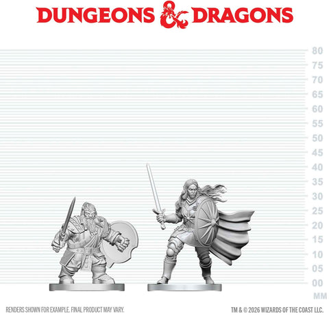 Nolzur's Marvelous Miniatures: Dwarf Fighter & Orc Paladin