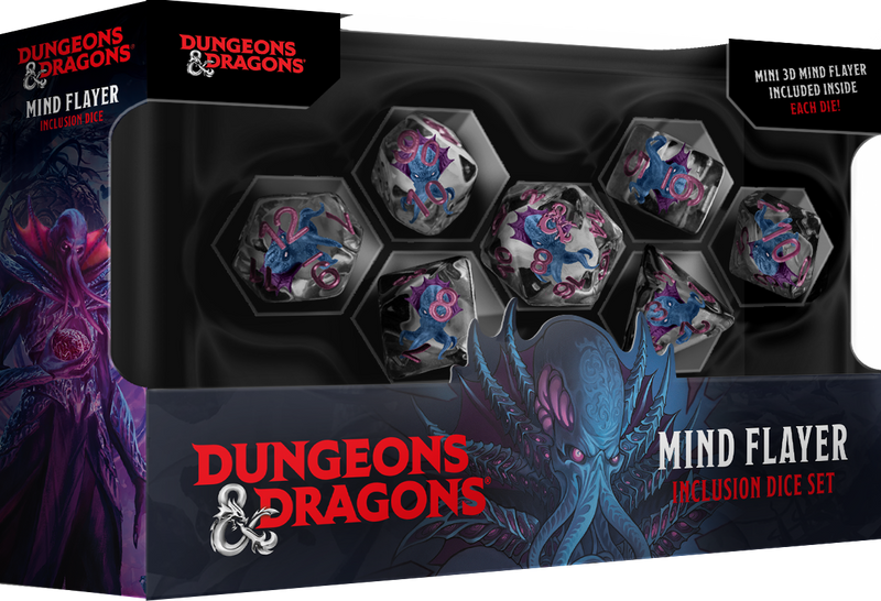 D&D Mind Flayer Inclusion Dice Set