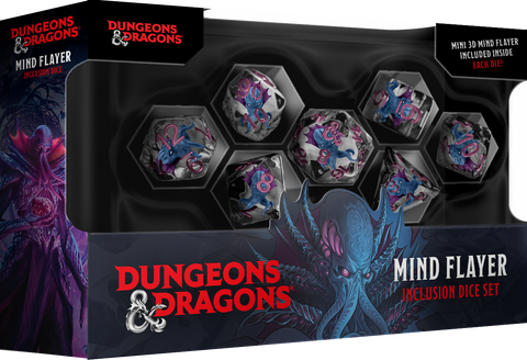 D&D Mind Flayer Inclusion Dice Set