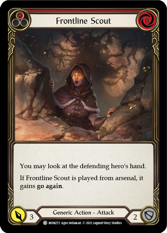 Frontline Scout (Red) (Rainbow Foil) [MON272-RF] 1st Edition Rainbow Foil