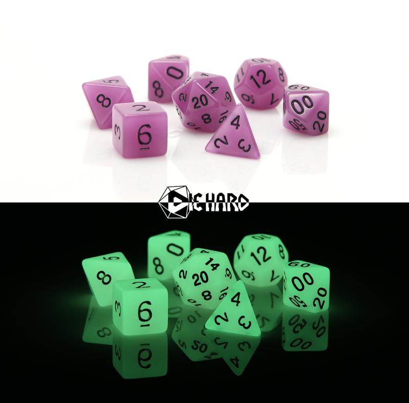 RPG Set - Glow-in-the-Dark Purple