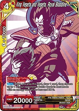 King Vegeta and Vegeta, Royal Bloodline (Alternate Art) [DB1-090]