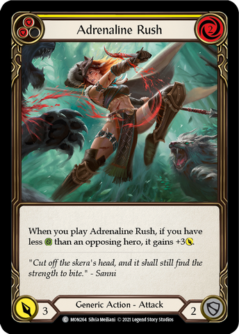 Adrenaline Rush (Yellow) [MON264] 1st Edition Normal