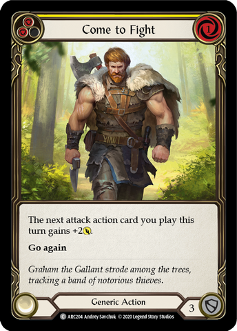 Come to Fight (Yellow) [ARC204] Unlimited Edition Rainbow Foil