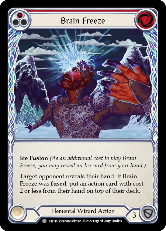 Brain Freeze (Red) [UPR116] (Uprising)  Rainbow Foil