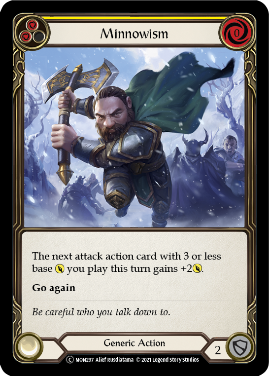 Minnowism (Yellow) (Rainbow Foil) [U-MON297-RF] Unlimited Rainbow Foil