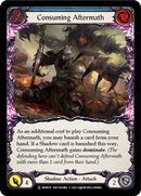 Consuming Aftermath (Blue) (Rainbow Foil) [U-MON197-RF] Unlimited Rainbow Foil
