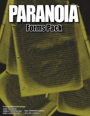 Paranoia: Forms Pack