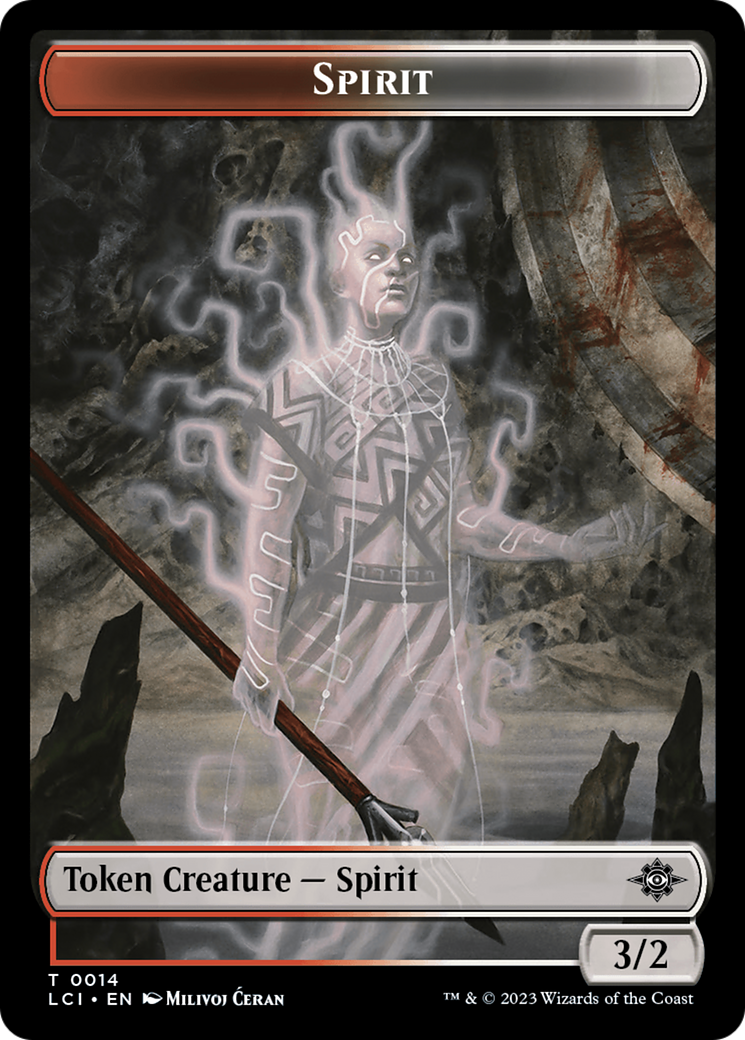 Vampire // Spirit Double-Sided Token [The Lost Caverns of Ixalan Tokens]