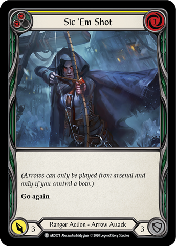 Sic 'Em Shot (Yellow) [ARC073] Unlimited Edition Rainbow Foil