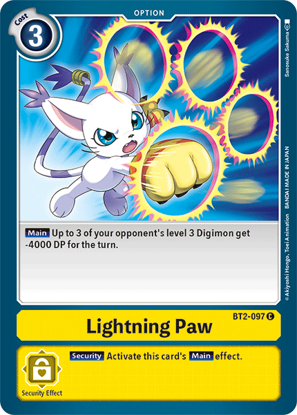 Lightning Paw [BT2-097] [Release Special Booster Ver.1.5] [Revision Pack]